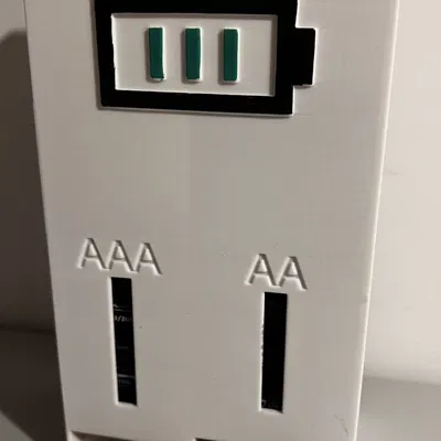 Hộp Đựng Pin Lớn Có Đèn Báo Sạc