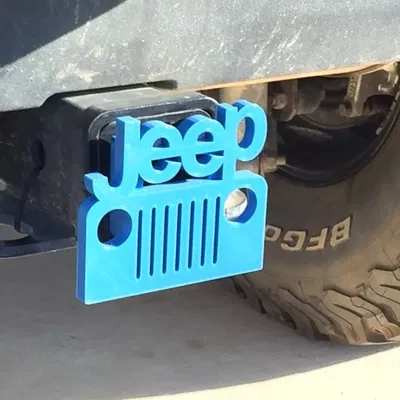 Bao Bọc Đầu Kéo Logo Jeep Cho Xe 2"