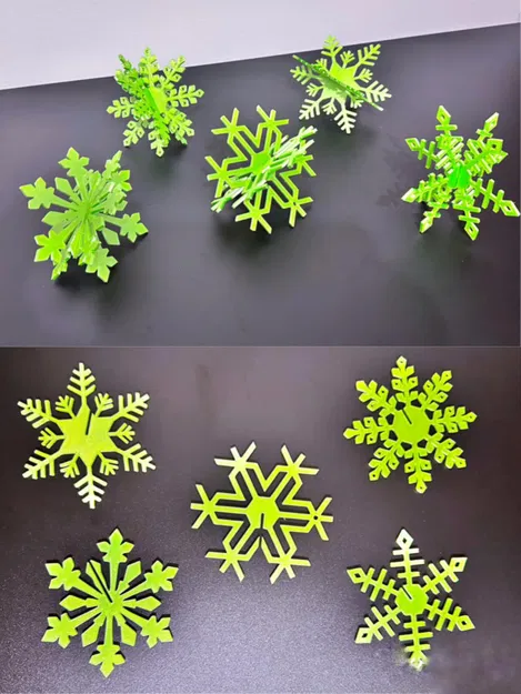 Bộ Mẫu Hoa Tuyết 3D - Image 1