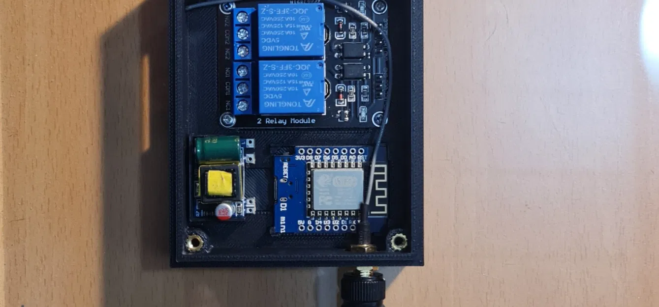 Hộp D1 mini 2 Relay có Anten ngoài - Image 1