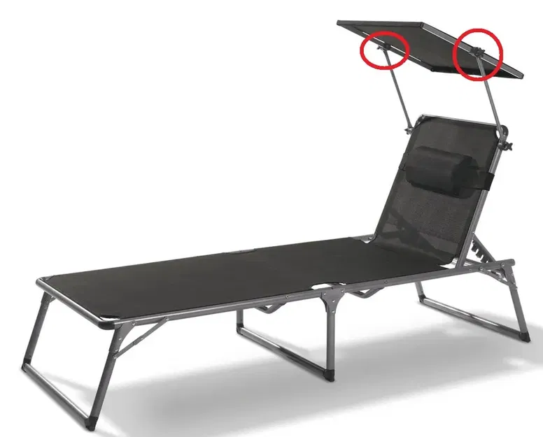 Khớp Nối Thay Thế Ghế Nắng / Sunbed Spare Joint - Image 1