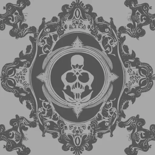 Ornate skull Coin - Tiền xu đầu lâu cách điệu - Image 2