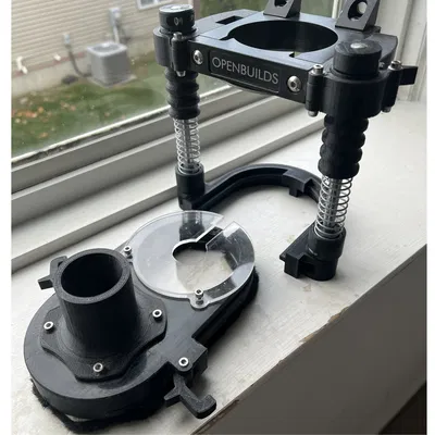 Spring Loaded Variable Height Cnc Dust Shoe for OpenBuilds Cnc.