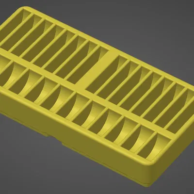 Giá đỡ pin Gridfinity CR2032 và LR44 - Không chữ