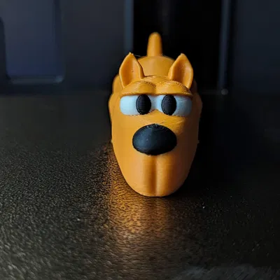 Móc Khóa Chó Flexi In Nguyên Khối