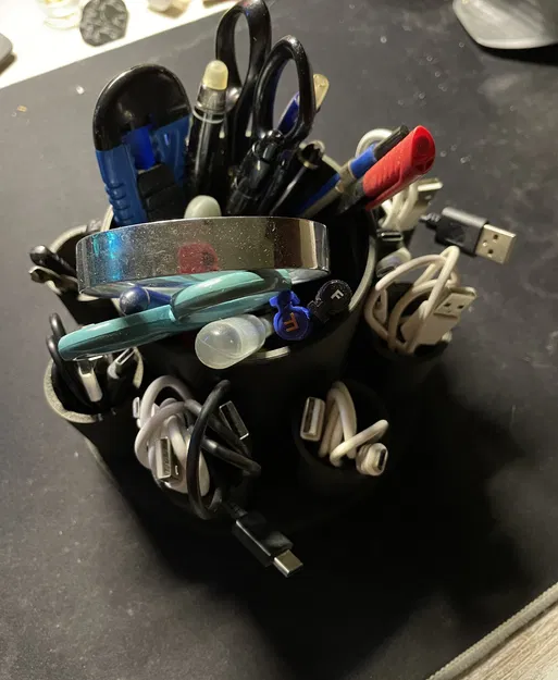 Organizador 4:3D - Kệ Để Bàn Đựng Dây Cáp, Bút Viết - Image 3