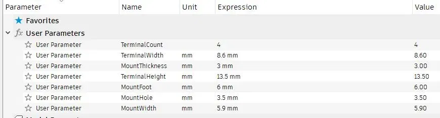 Giá đỡ đầu nối dây dạng đòn bẩy (Có tham số) - Image 3