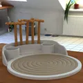 Vườn Thiền Mini Kèm Chân Đế - Zen Garden with holder - Thumbnail 1