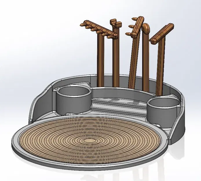 Vườn Thiền Mini Kèm Chân Đế - Zen Garden with holder - Image 2