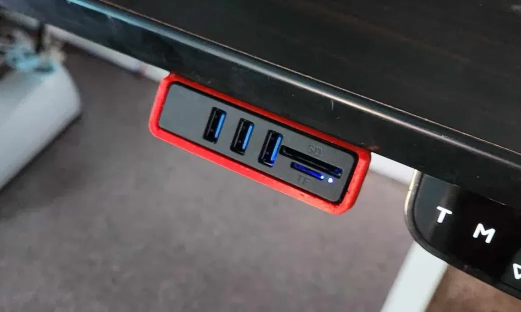 Giá đỡ Hub USB/Thẻ nhớ gắn dưới bàn - Image 1