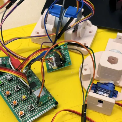 Parts for a vertical pen plotter