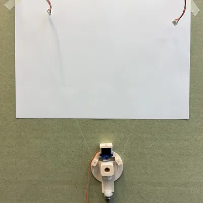 Parts for a vertical pen plotter