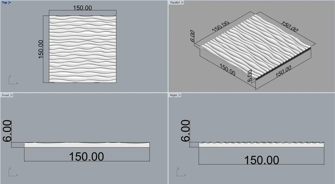 Gạch Ốp Tường Gợn Sóng - Image 3