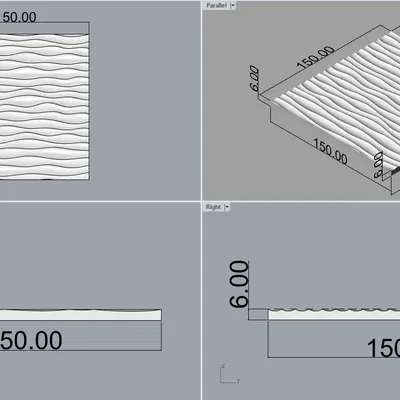 Gạch Ốp Tường Gợn Sóng