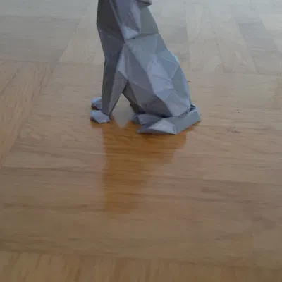 Mô hình Sói Low Poly