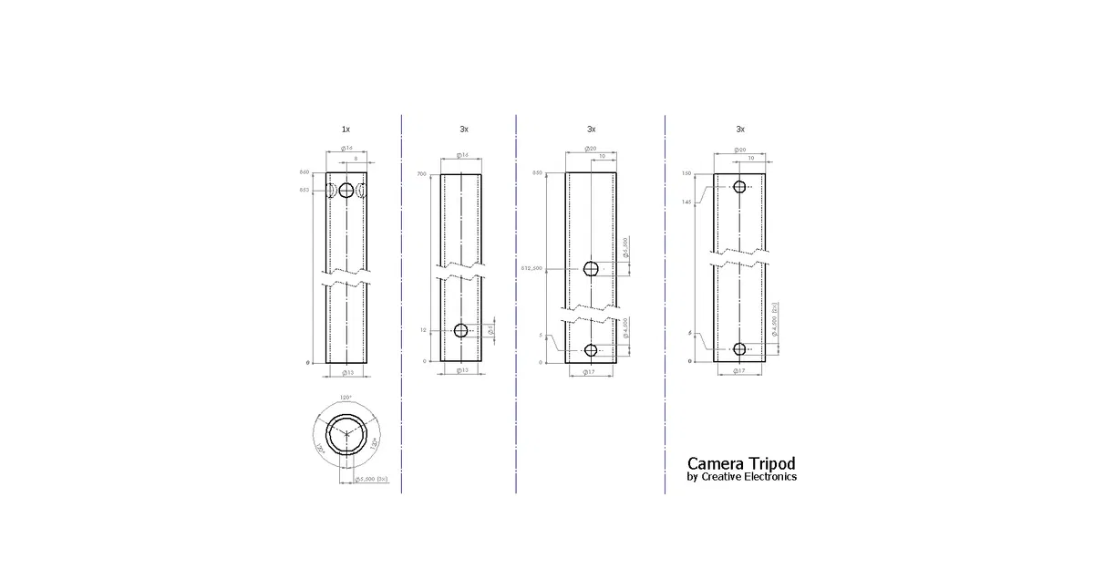Chân Máy Ảnh Máy Ảnh Có Thể Gấp Gọn Cỡ Lớn - Image 2