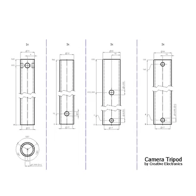 Chân Máy Ảnh Máy Ảnh Có Thể Gấp Gọn Cỡ Lớn