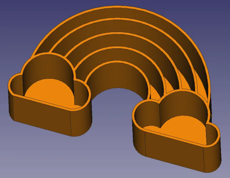 Rainbow candy bowl - Image 1