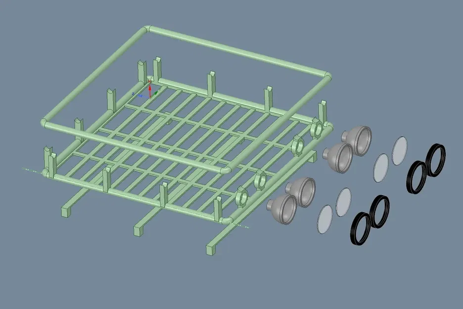 Giá đỡ mui xe cho xe RC - Image 1