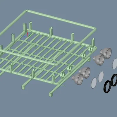 Giá đỡ mui xe cho xe RC