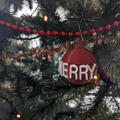 Quả Cầu Giáng Sinh Tùy Chỉnh Chữ (Có Ngăn Bí Mật)