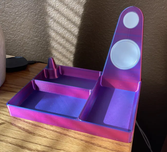 EDC Tray StandBy Mode MagSafe iPhone and Apple Watch Stand - Image 1