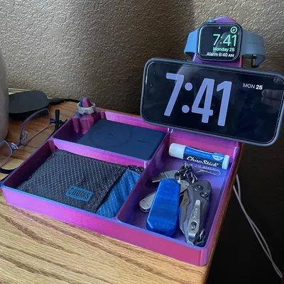 EDC Tray StandBy Mode MagSafe iPhone and Apple Watch Stand