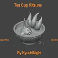 Kitsune bathing in a tea cup - Thumbnail 1