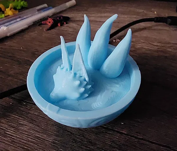 Kitsune bathing in a tea cup - Image 3