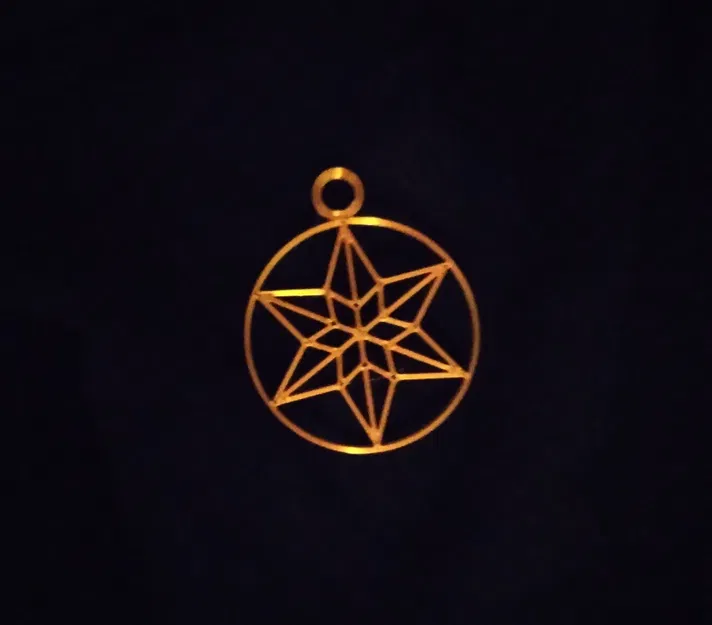 Mặt Dây Chuyền / Bông Tai Hình Ngôi Sao Có Vòng - Image 1