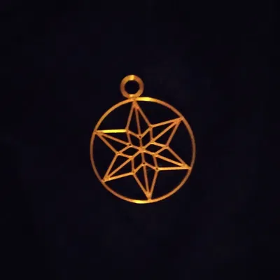 Mặt Dây Chuyền / Bông Tai Hình Ngôi Sao Có Vòng