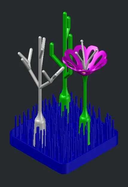 Giá Phơi Thảo "Kiểu" Boon - Đế Phơi Khô Trên Mặt Bếp Kèm Phụ Kiện - Image 1