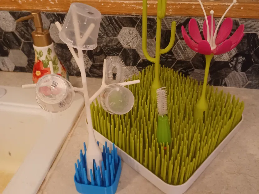 Giá Phơi Thảo "Kiểu" Boon - Đế Phơi Khô Trên Mặt Bếp Kèm Phụ Kiện - Image 2