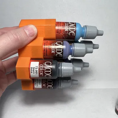 Kệ dựng chai sơn dropper 3 tầng