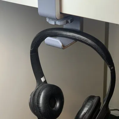 Kệ Treo Tai Nghe - Gắn Dưới Bàn Có Kẹp Vít