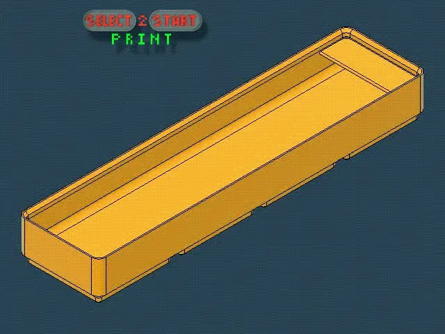 Hộp 4x1x2.5 | Nhãn Dán < Gridfinity | Tối Giản Bàn Làm Việc | Dụng Cụ | In Nhanh - Image 1