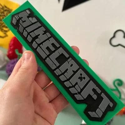 Tấm Logo Minecraft