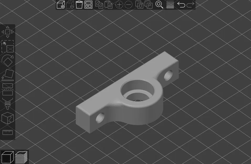 Giá đỡ vòng bi bằng nhựa đường kính ngoài 17mm - Image 2