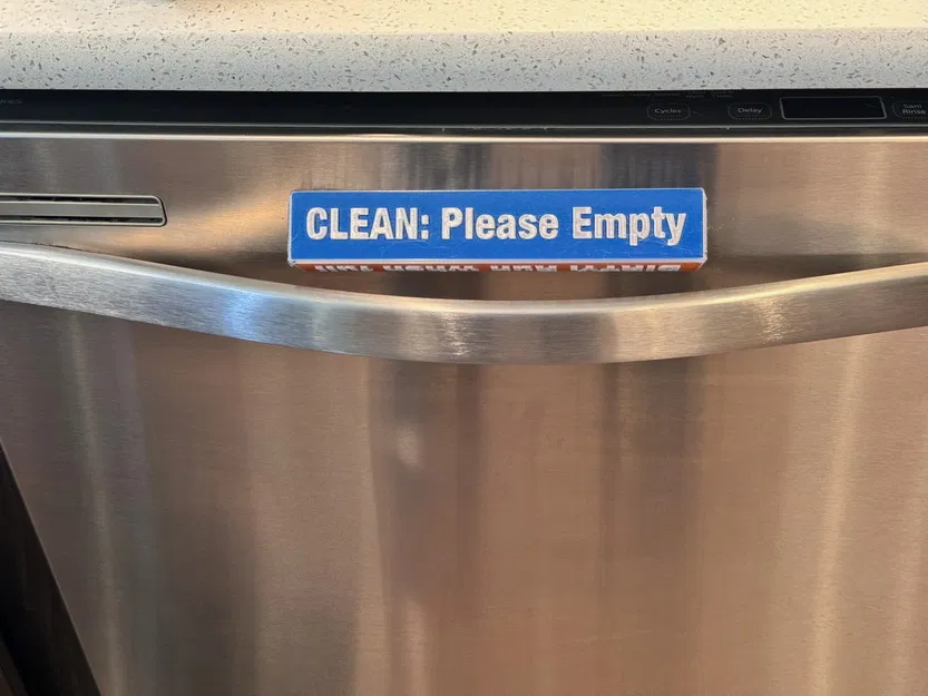 Biển Báo Máy Rửa Chén Prism - Image 1