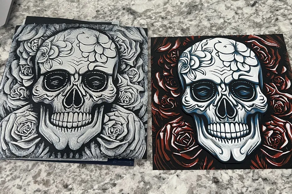 HueForge Đầu Lâu & Hoa Hồng - Image 2