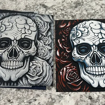 HueForge Đầu Lâu & Hoa Hồng