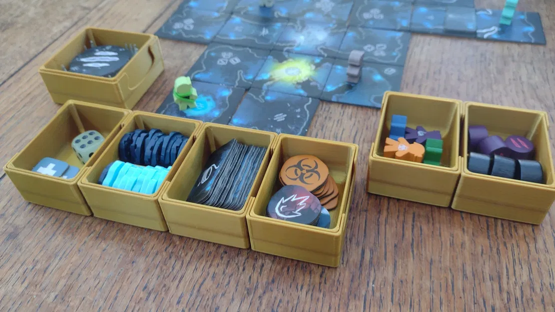 Hộp Đựng Linh Kiện Game Subterra Sang Trọng và Bộ Đánh Dấu Lượt - Image 1