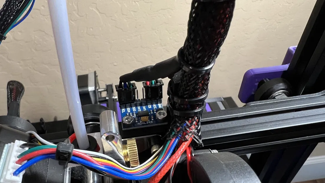 Wire Management Bracket with ADXL345 Mount for Micro Swiss NG - Image 1