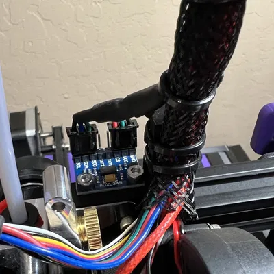 Wire Management Bracket with ADXL345 Mount for Micro Swiss NG