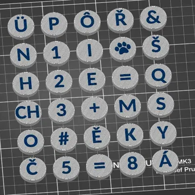 Printed fridge magnets/Tištěné magnetky na lednici