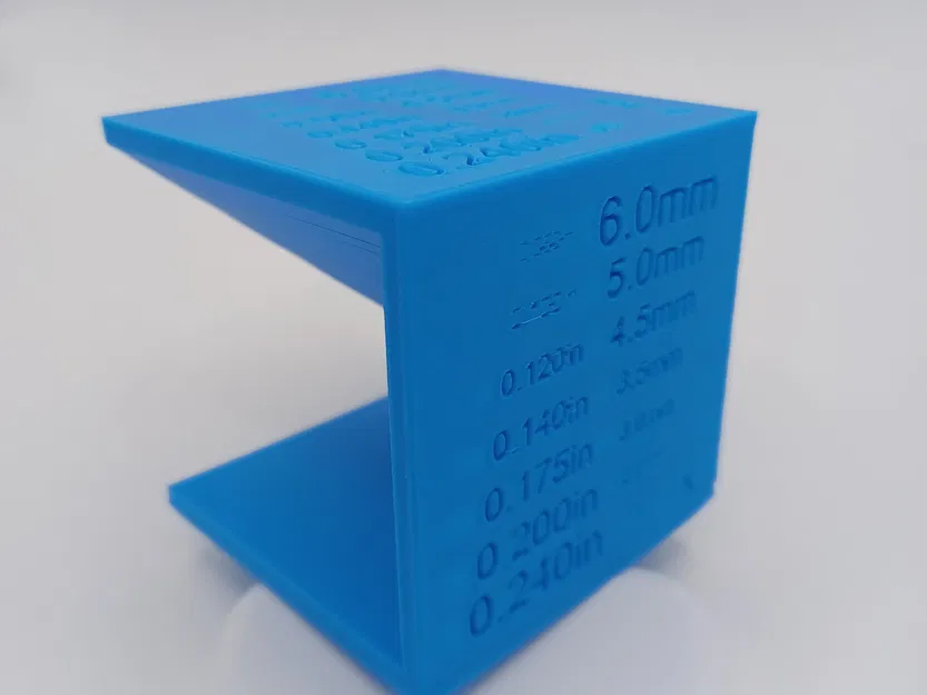 Khối Lập Phương Hiệu Chuẩn Chiều Cao Chữ - Trục X-Y-Z - [Đơn Vị Anh & Mét] - Image 3