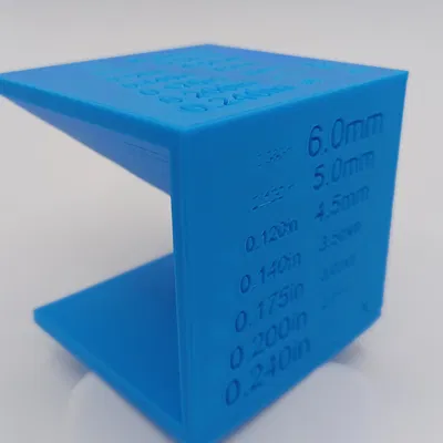 Khối Lập Phương Hiệu Chuẩn Chiều Cao Chữ - Trục X-Y-Z - [Đơn Vị Anh & Mét]