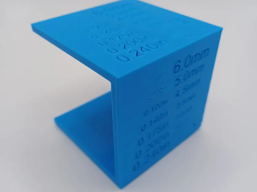 Khối Lập Phương Hiệu Chuẩn Chiều Cao Chữ - Trục X-Y-Z - [Đơn Vị Anh & Mét] - Image 4