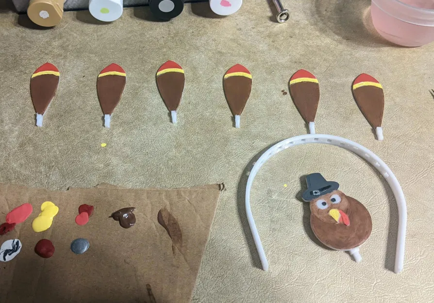 Băng Đô Gà Tây Lễ Tạ Ơn (Cỡ Búp Bê) - Image 3