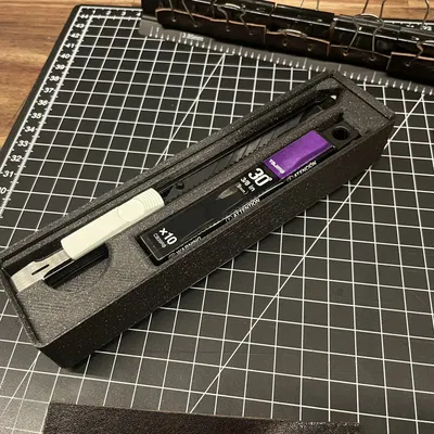 Giá đỡ dao rọc giấy Tajima và lưỡi dao Gridfinity